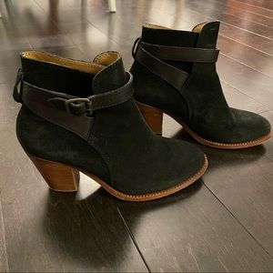 Hudson genuine leather suede booties size 38